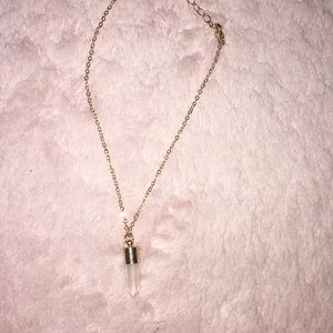 Gold Crystal Necklace